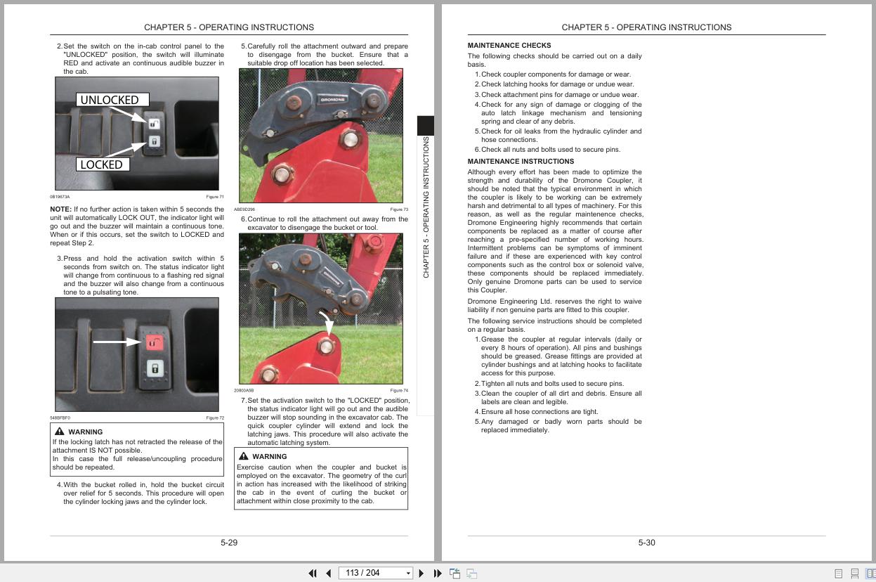 Link Belt Excavator 250X3 250X3LF Operator Manual 250X3 OM LXG 05 2019 (2)