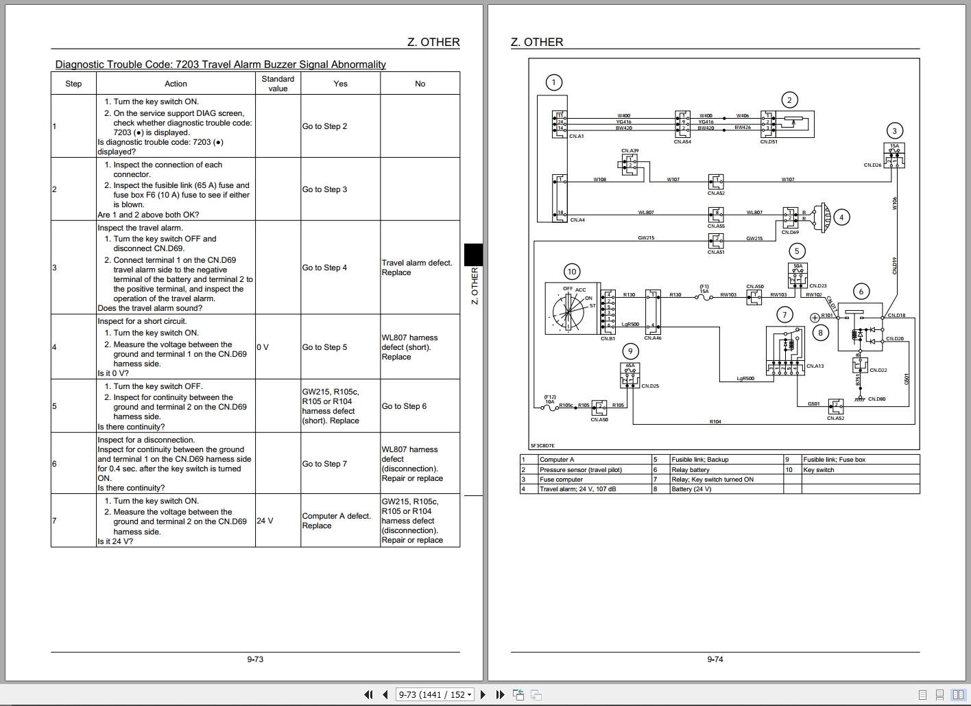 Link Belt Excavator 250X3 LF Service Manual WLSM2406LF 08LX 2018 (3)