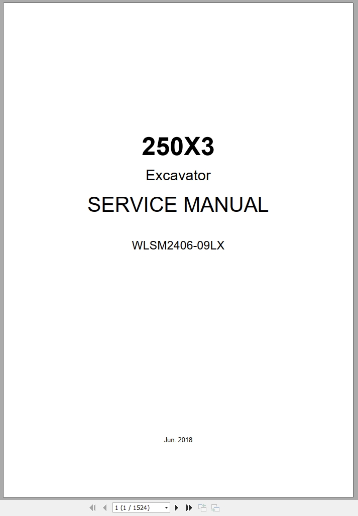 Link Belt Excavator 250X3 Service Manual Hydraulic And Electrical Schematic (1)
