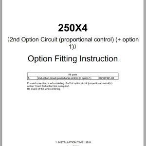 Link Belt Excavator 250X4 Field Kits (1)