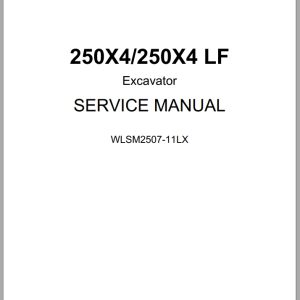Link Belt Excavator 250X4 Service Manual Hydraulic And Electrical Schematic (1)