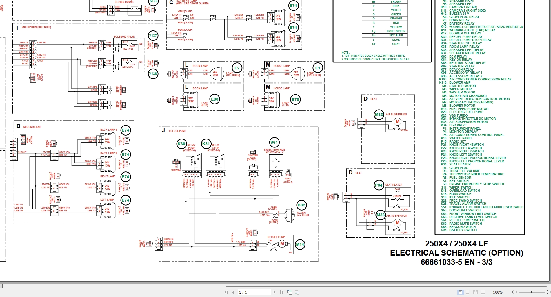 Link Belt Excavator 250X4 Service Manual Hydraulic And Electrical Schematic (3)