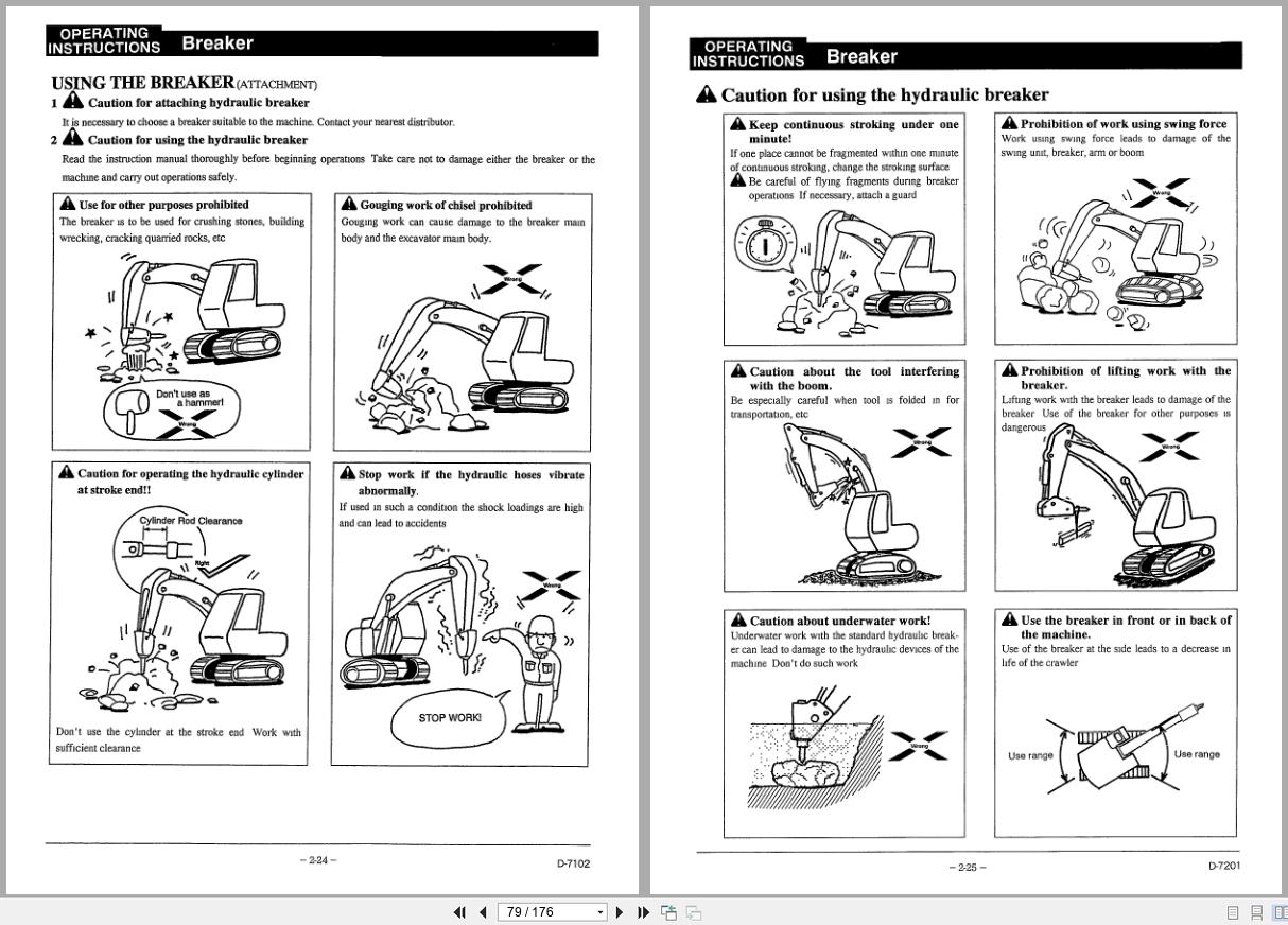 Link Belt Excavator 2650 2700 Quantum Operator Manual 873 (2)