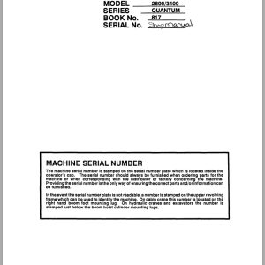 Link Belt Excavator 2800Q 3400Q Quantum Shop Manual (1)