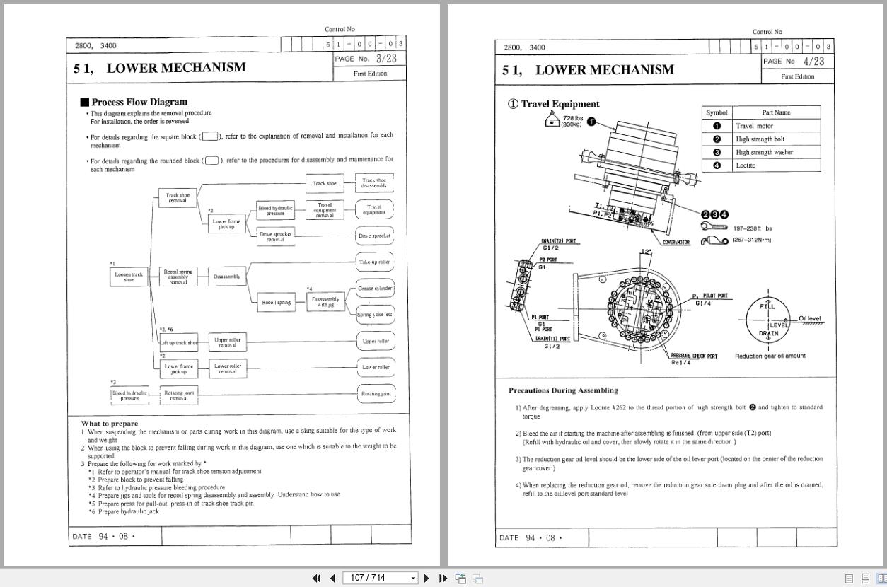 Link Belt Excavator 2800Q 3400Q Quantum Shop Manual (2)