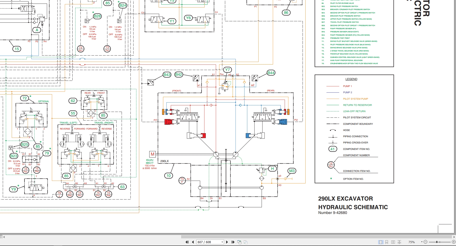 Link Belt Excavator 290LX Shop Manual 1059 2002 (3)