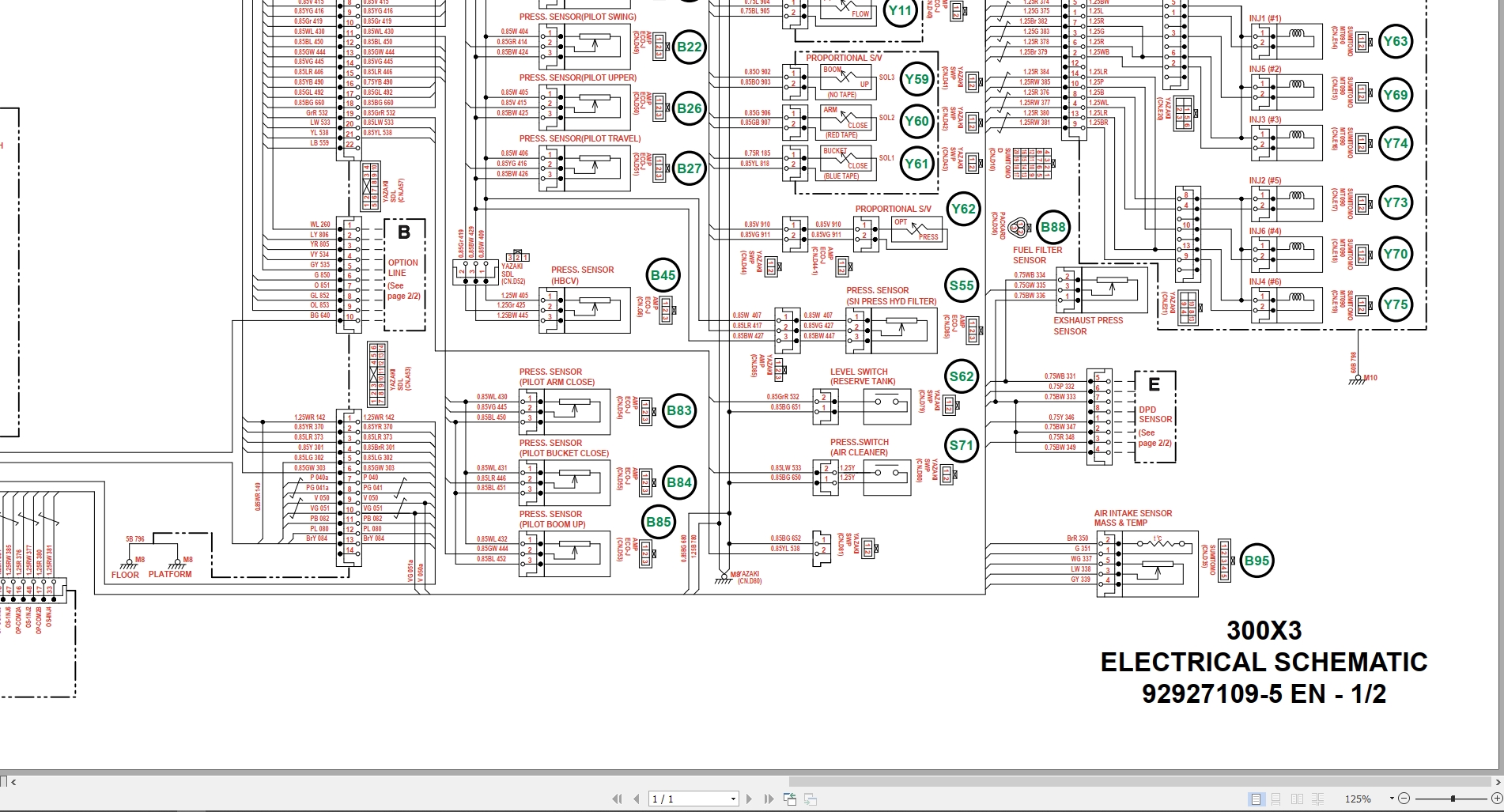 Link Belt Excavator 300X3 Service Manual Hydraulic And Electrical Schematic (3)