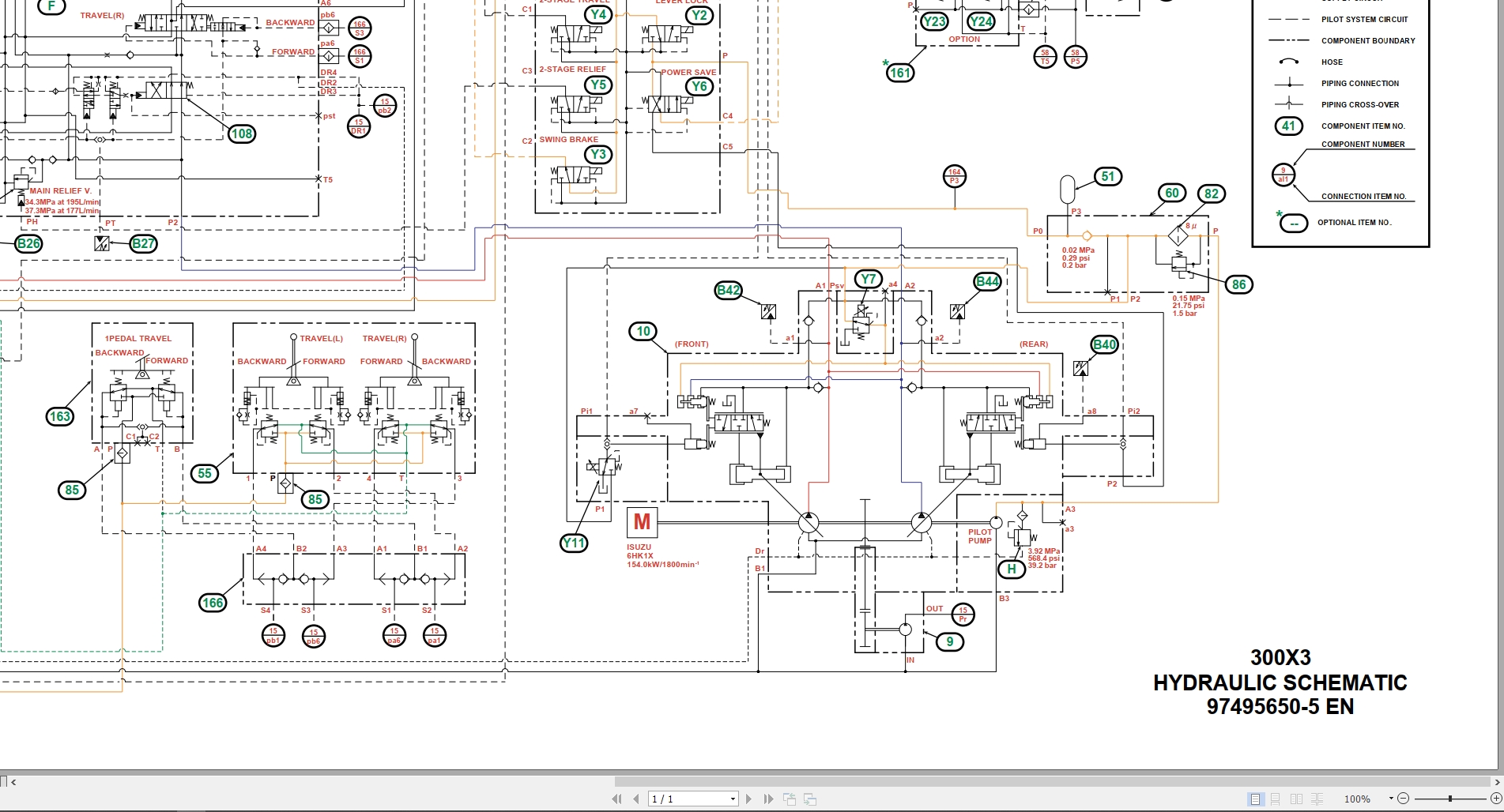 Link Belt Excavator 300X3 Service Manual Hydraulic And Electrical Schematic (4)