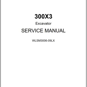 Link Belt Excavator 300X3 Service Manual WLSM3006 09LX 2018 (1)