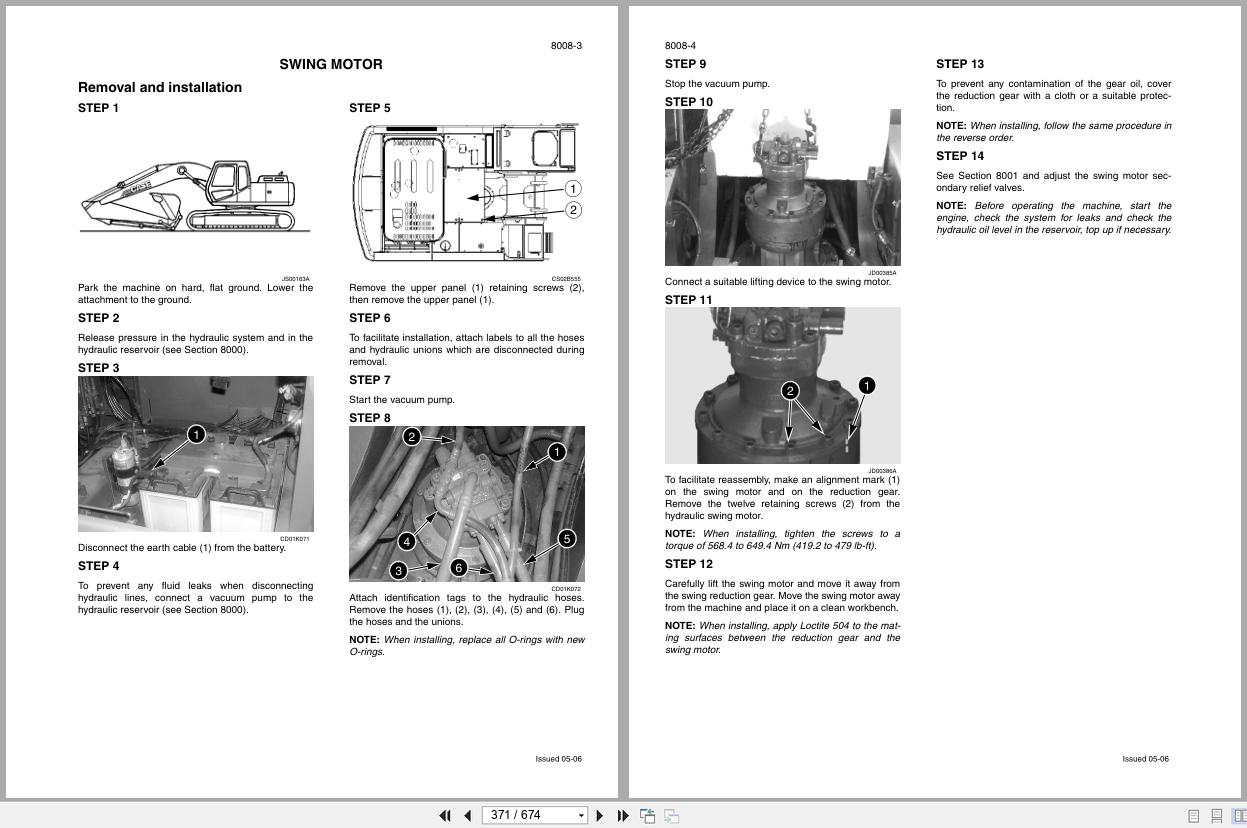 Link Belt Excavator 330LX Tier 3 Shop Manual 1160 2007 (2)