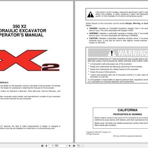 Link Belt Excavator 350X2 Operator Manual (1)