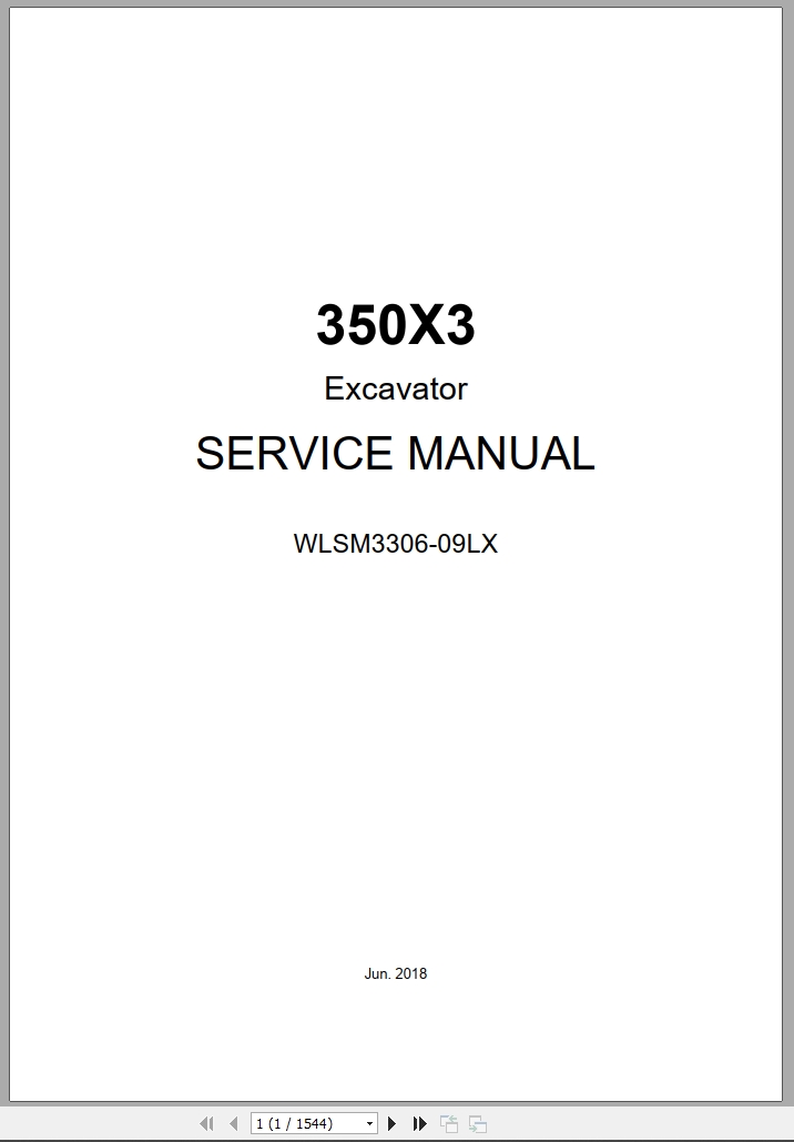 Link Belt Excavator 350X3 Service Manual Hydraulic And Electrical Schematic (1)