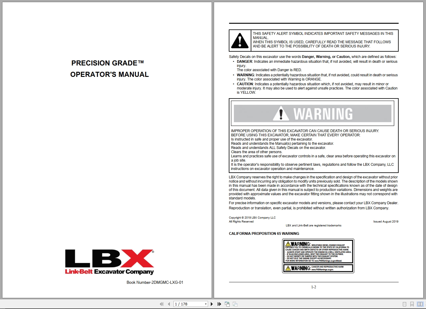 Link Belt Excavator 350X4 Field Kits (2)