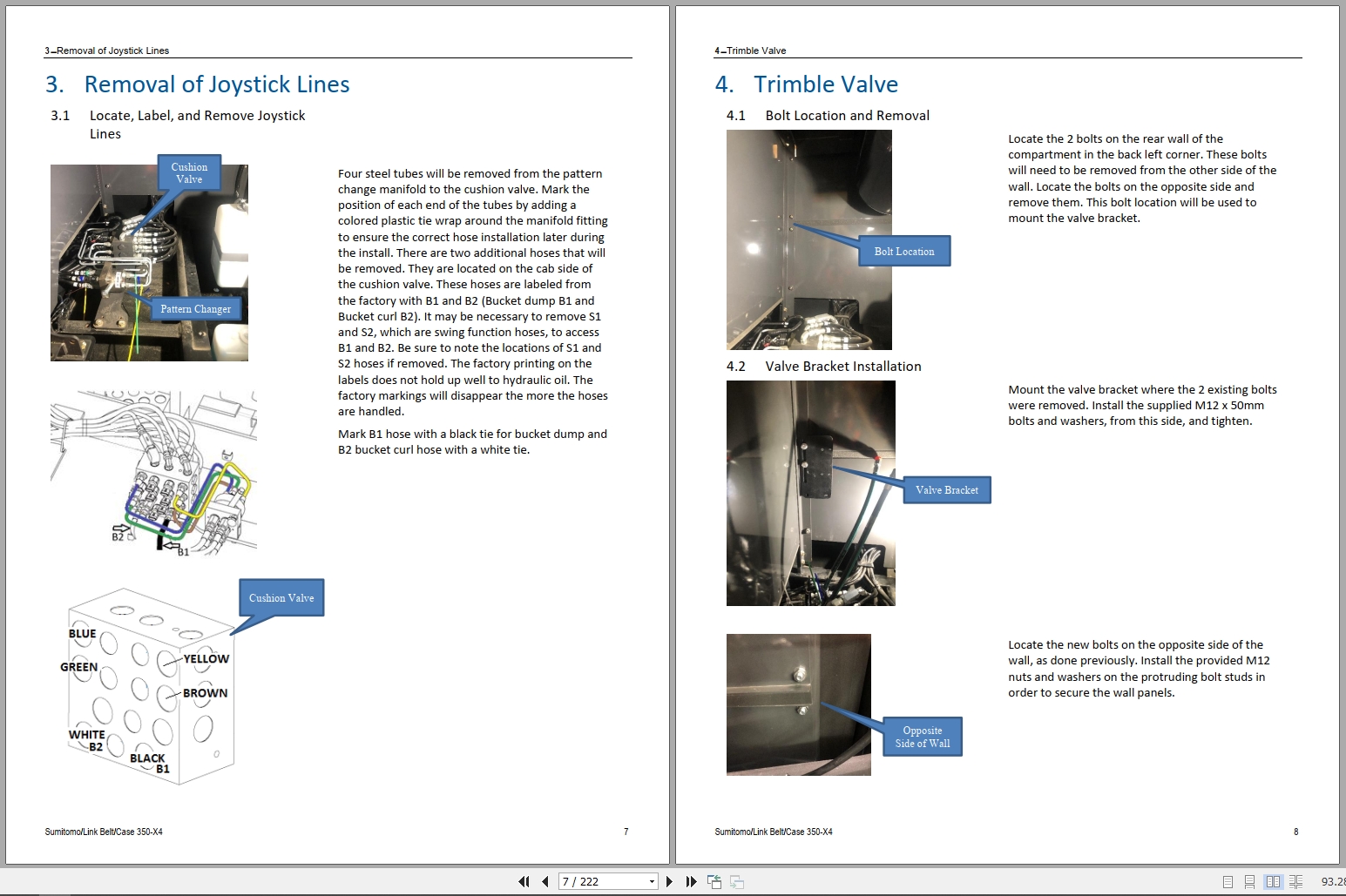 Link Belt Excavator 350X4 Field Kits (3)