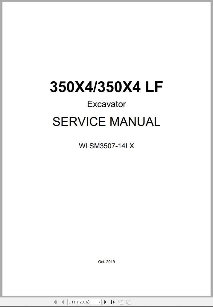 Link Belt Excavator 350X4 Service Manual Hydraulic And Electrical Schematic (1)