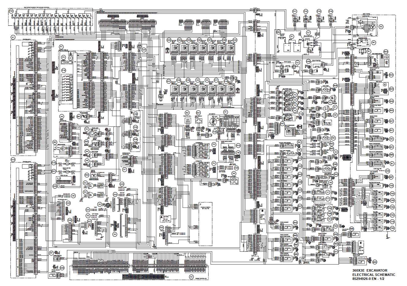 Link Belt Excavator 360X3E Service Manual Hydraulic And Electrical Schematic ES (3)