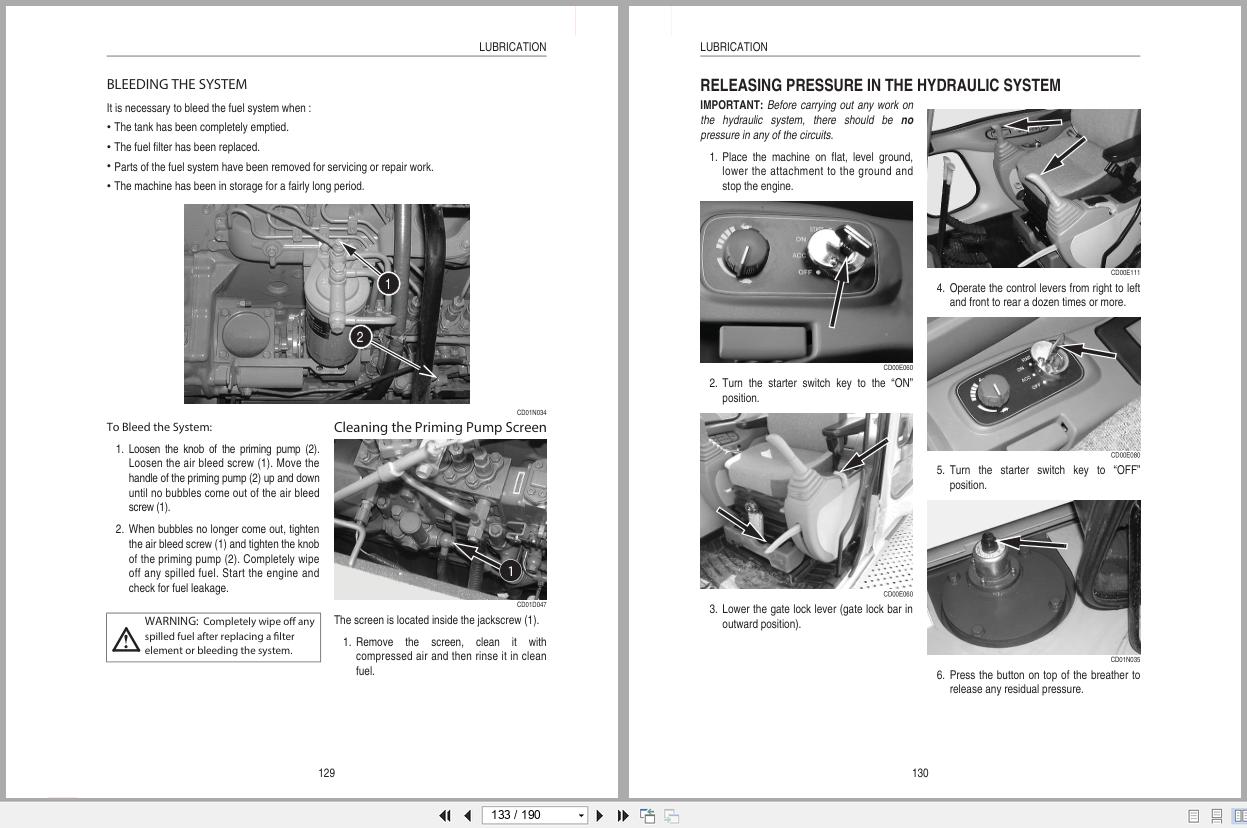 Link Belt Excavator 370LX MH Tier 2 Tier 3 Operator Manual 1161 2019 (2)