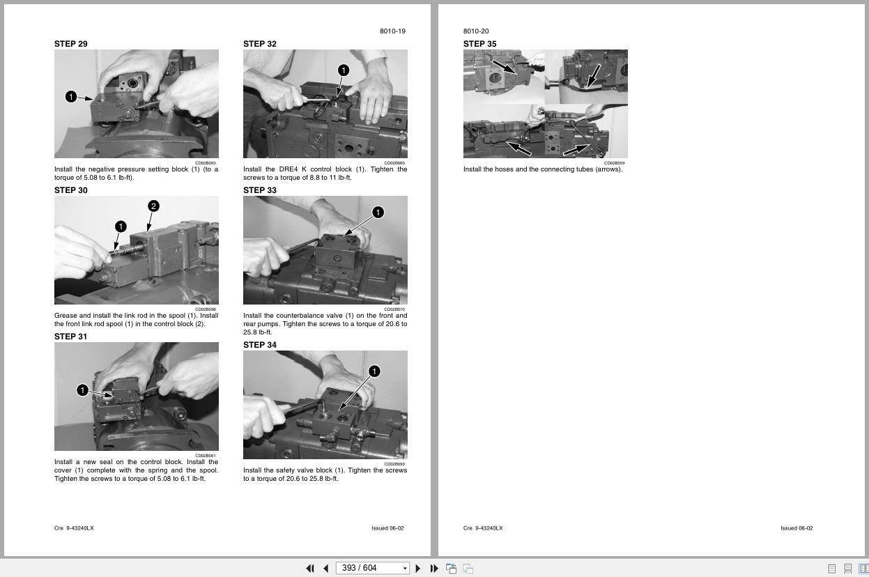Link Belt Excavator 370LX Shop Manual 1060 2002 (2)