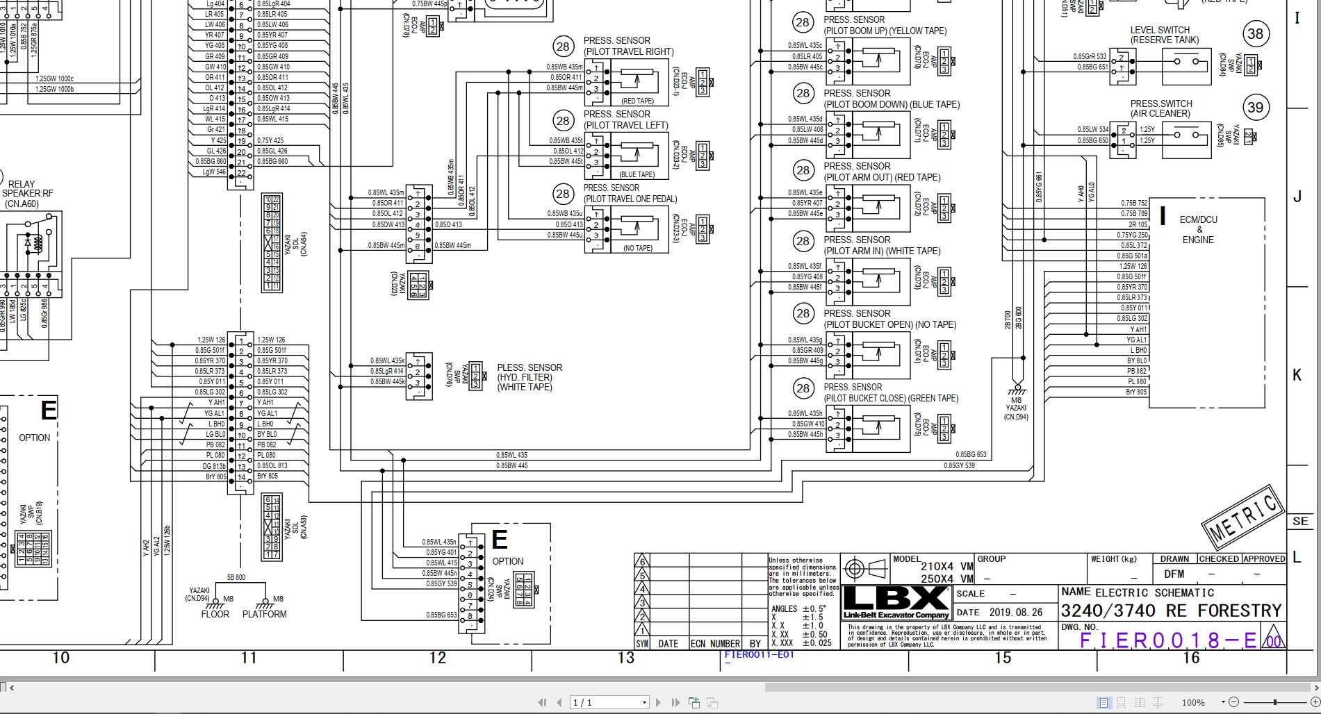 Link Belt Excavator 3740 Service Manual Hydraulic And Electrical Schematic (3)