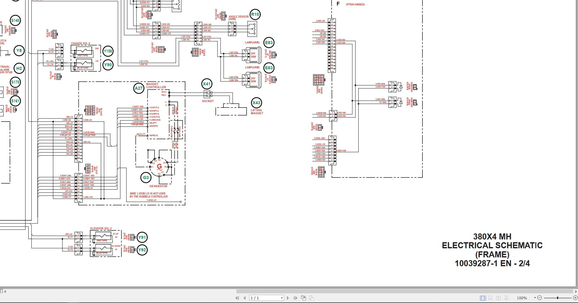 Link Belt Excavator 380X4 MH Electrical Schematic (1)
