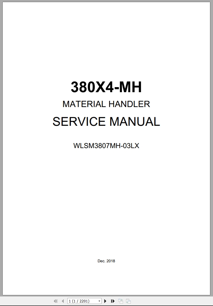 Link Belt Excavator 380X4 MH Service Manual Hydraulic And Electrical Schematic (1)