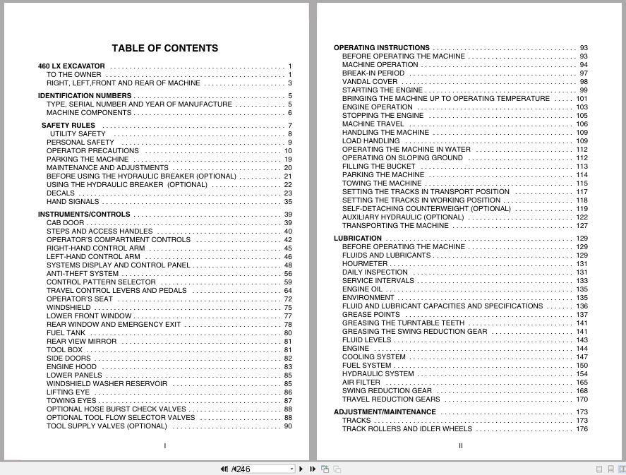 Link Belt Excavator 460LX Operator Manual (1)