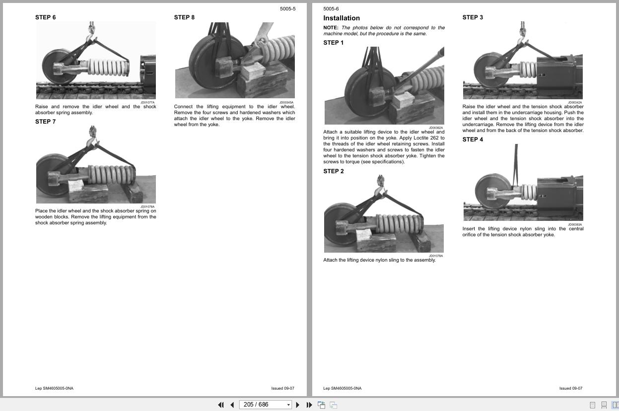 Link Belt Excavator 460LX Tier 3 Shop Manual 1142 2007 (2)