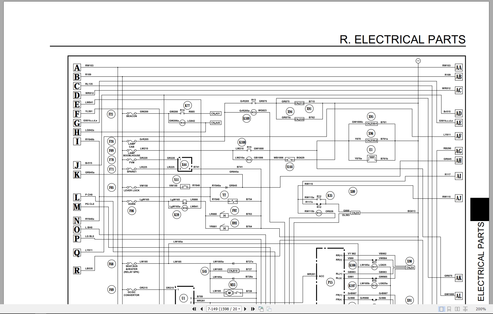 Link Belt Excavator 4640RB 4640TL Service Manual WLSM3507TL 03LX (3)