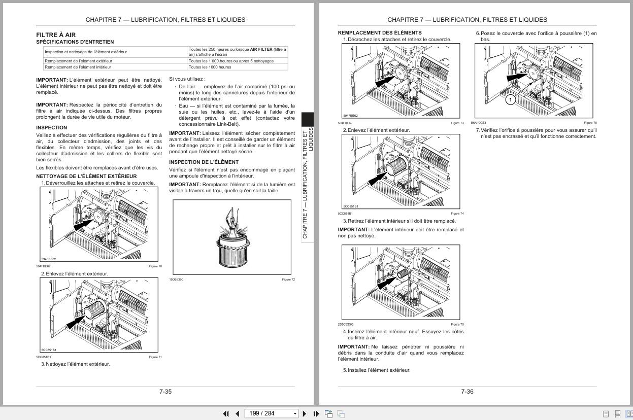 Link Belt Excavator 490X4 Operator Manual 490X4 OM LXG 02 FR 2016 (2)