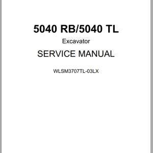 Link Belt Excavator 5040RB 5040TL Service Manual WLSM3707TL 03LX 2018 (1)