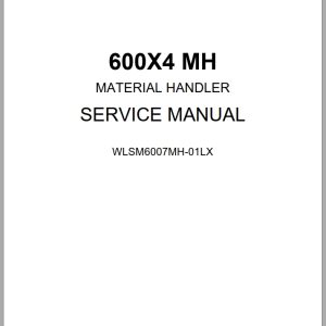 Link Belt Excavator 600X4 MH Service Manual Hydraulic And Electrical Schematic (1)
