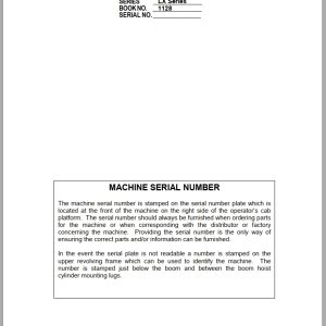 Link Belt Excavator 700LX Shop Manual 1128 2006 (1)