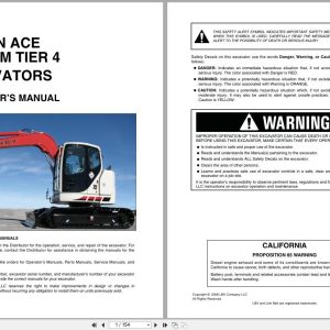 Link Belt Excavator 75 Spin Ace Interim Tier 4 Operator Manual (1)