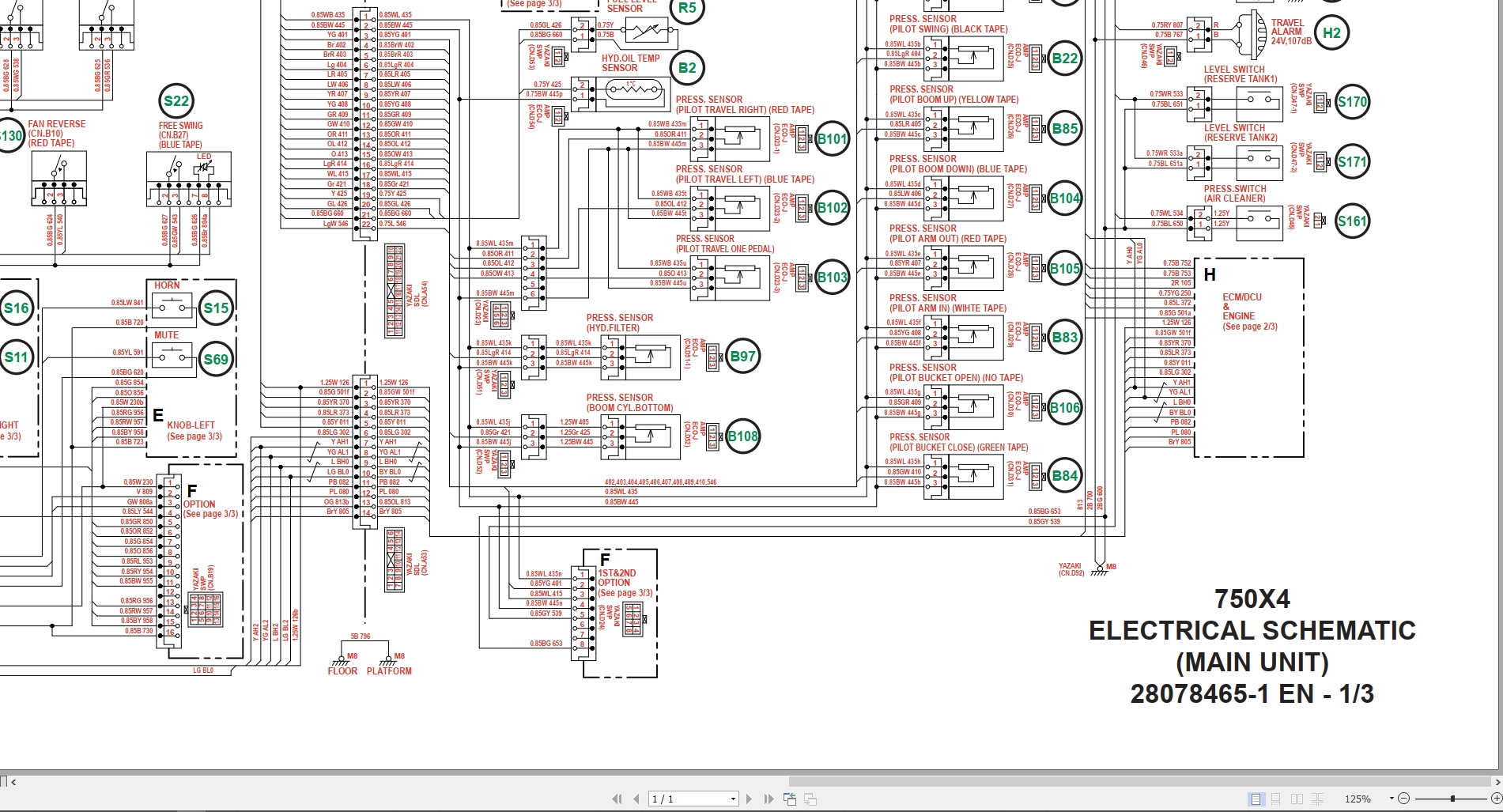 Link Belt Excavator 750X4 Service Manual Hydraulic And Electrical Schematic (3)