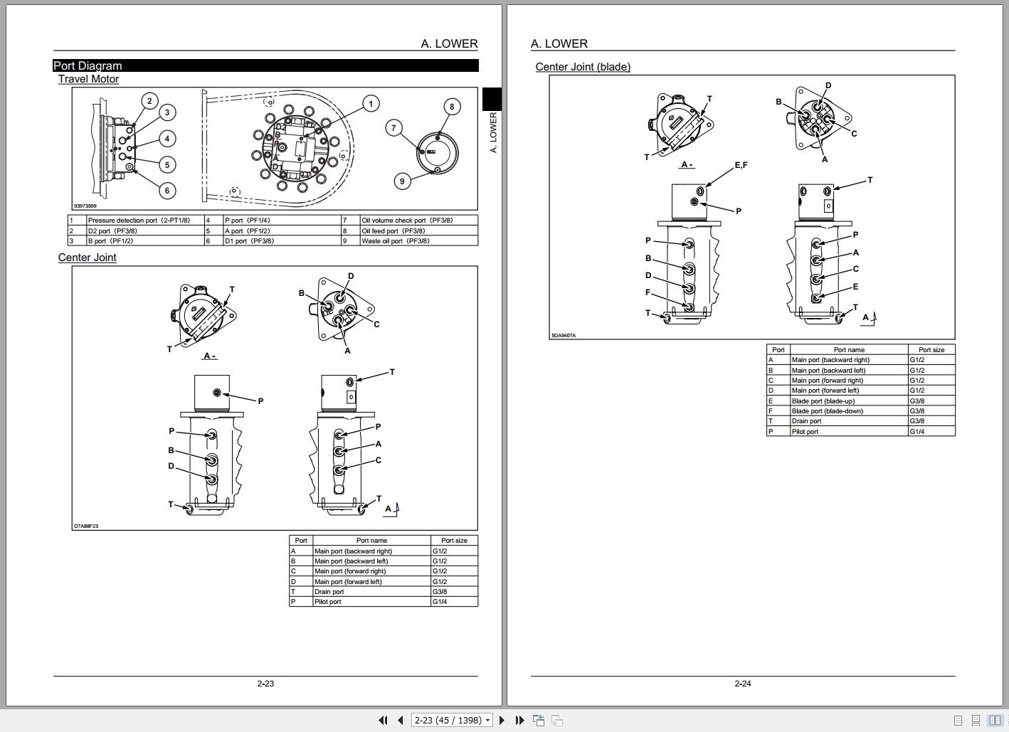 Link Belt Excavator 75X3 Service Manual Hydraulic And Electrical Schematic (2)
