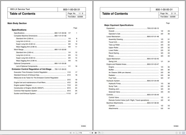 Link Belt Excavator 800Lx Shop Manual Hydraulic And Electrical Schematic (1)