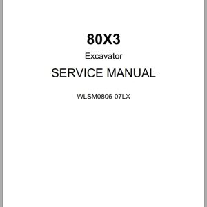 Link Belt Excavator 80X3 Service Manual Hydraulic And Electrical Schematic (1)