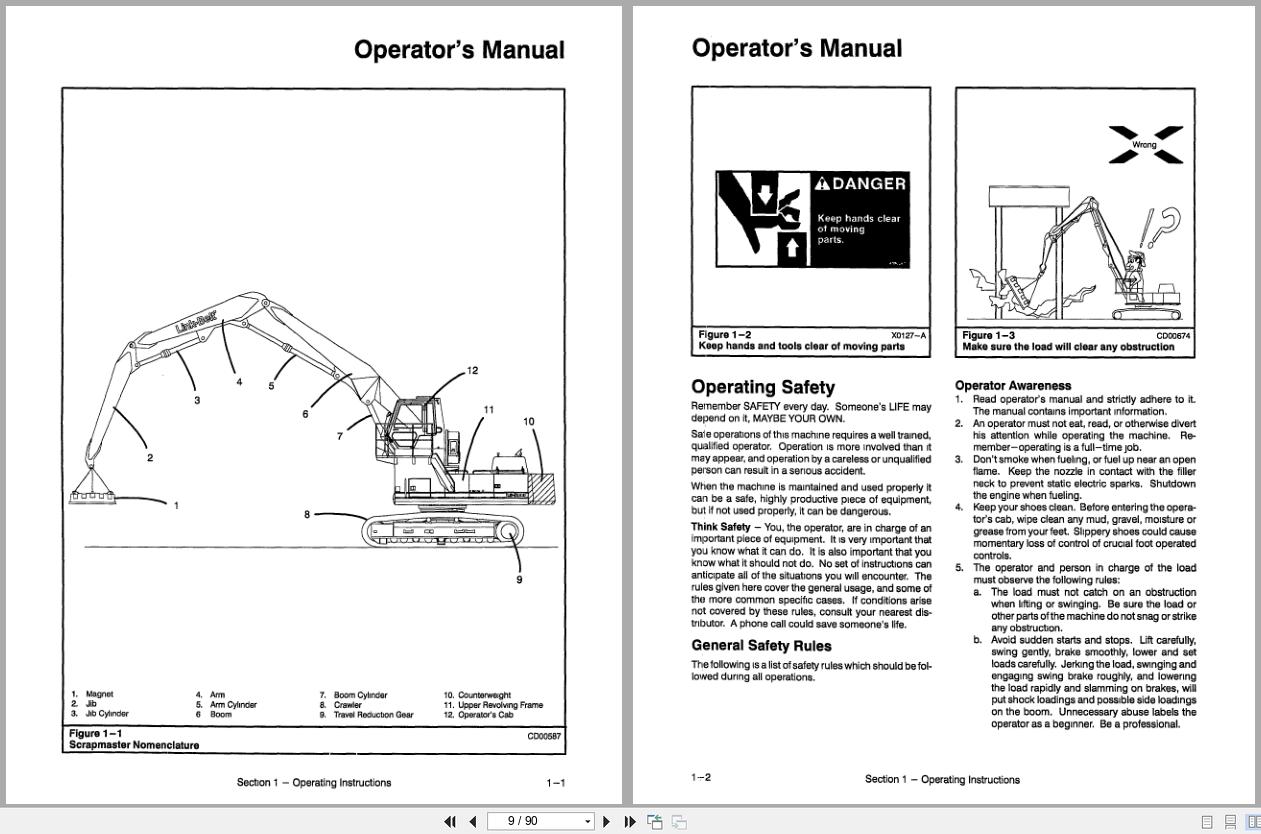 Link Belt Excavator LS 5800SLCII Operator Manual (2)