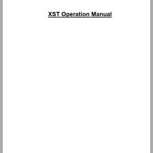 Link Belt Excavator X Series Service Tool XST Operator Manual 2020 (1)