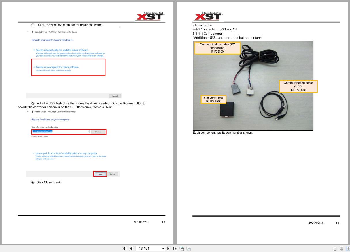 Link Belt Excavator X Series Service Tool XST Operator Manual 2020 (2)