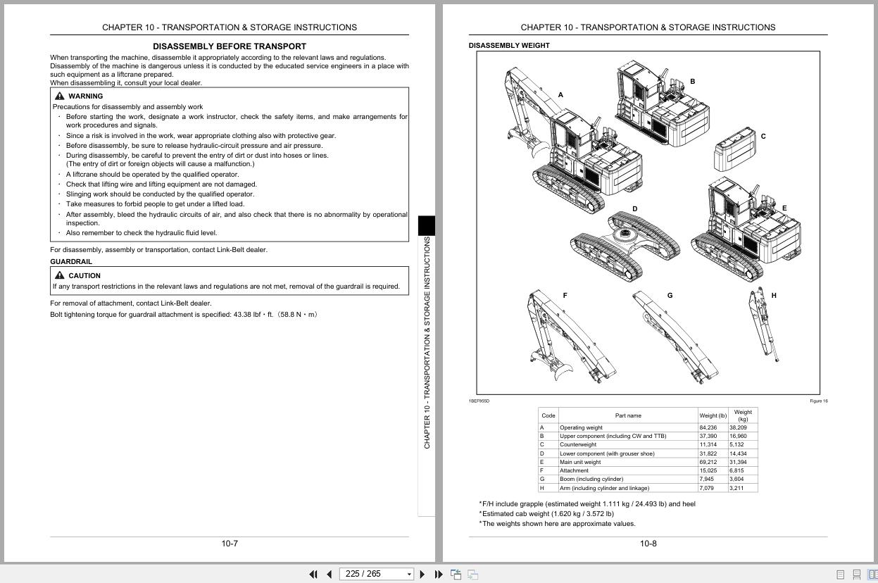 Link Belt Forestry Machine 3740 Operator Manual 250X4 TL OM LXG 09 2019 (2)
