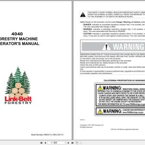 Link Belt Forestry Machine 4040 Operator Manual 290X4 TL OM LXG 10 2019 (1)