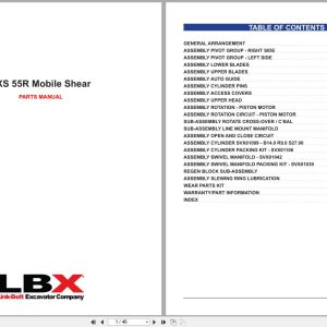 Link Belt Mobile Shear LXS 55R Parts Manual (1)