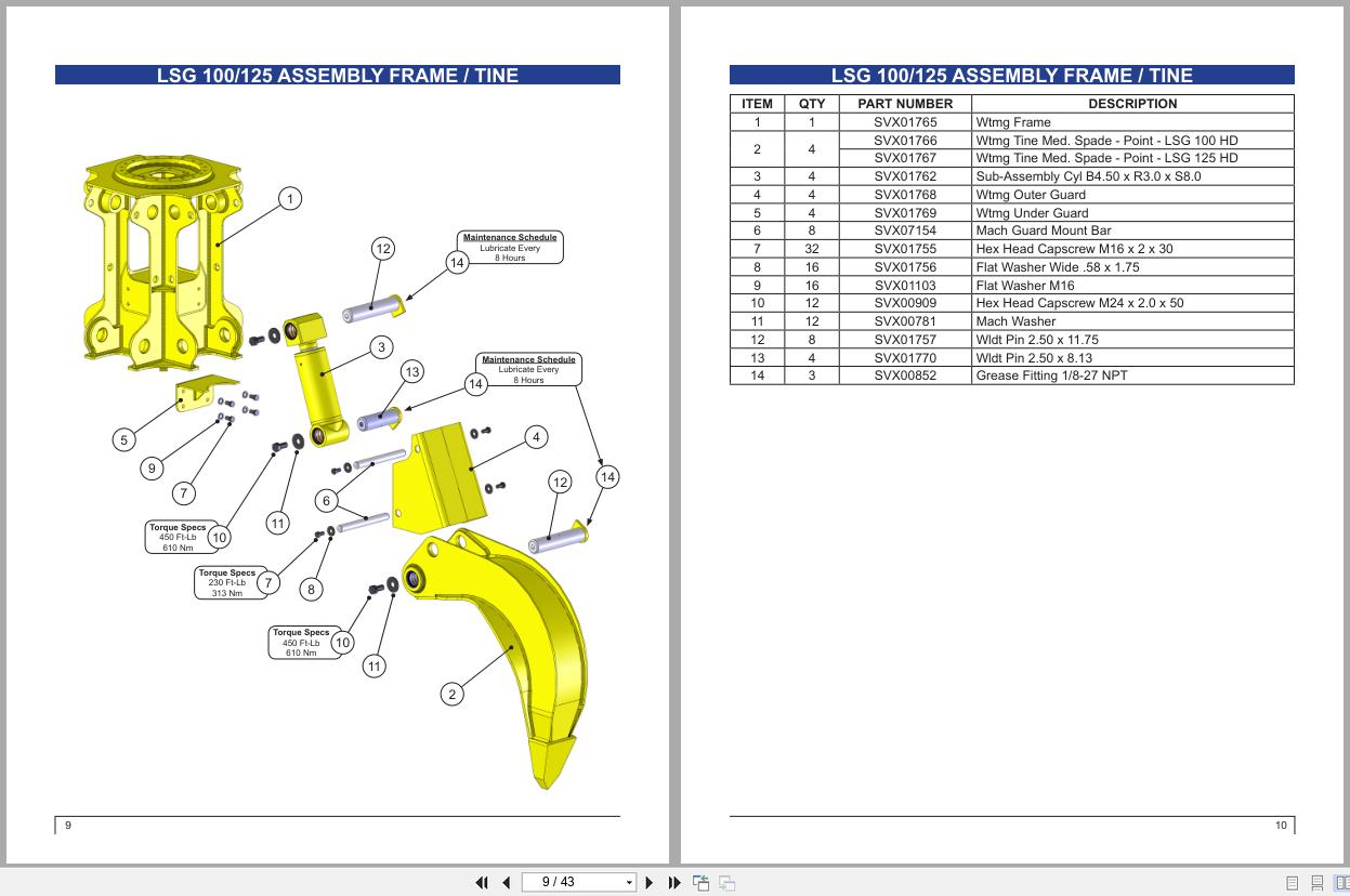 Link Belt Scrap Grapple Standard and Heavy Duty Parts Manual (2)