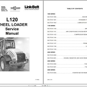 Link Belt Wheel Loader L120 Service Manual Electrical Schematic (1)