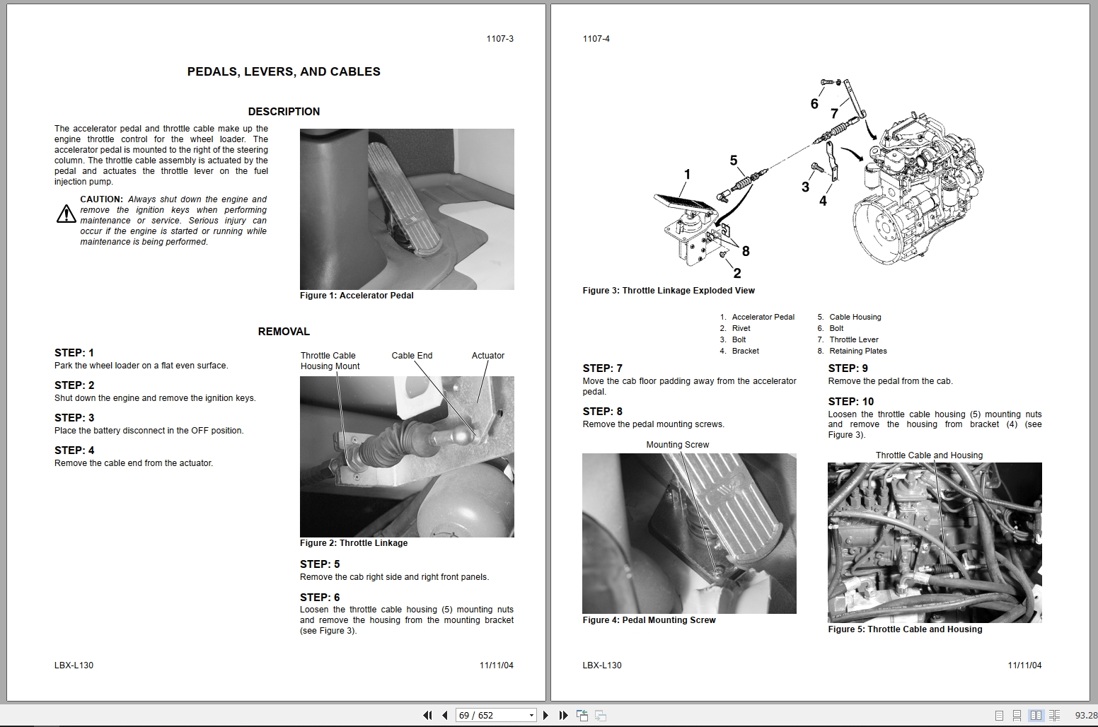 Link Belt Wheel Loader L130 Service Manual Electrical Schematic (2)