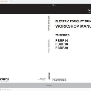 Nichiyu Forklift 75 Series FBRF14 FBRF16 FBRF20 Workshop Manual 1