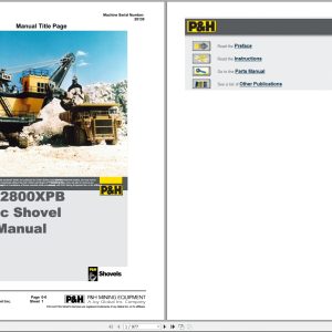 P&H Electric Shovel 2800XPB Parts Manual (1)