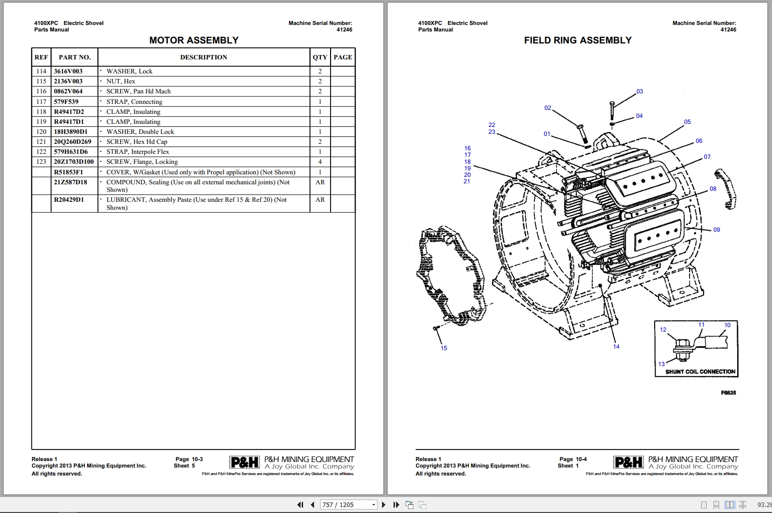 P&H Electric Shovel 4100XPC Parts Manual 2013 (3)