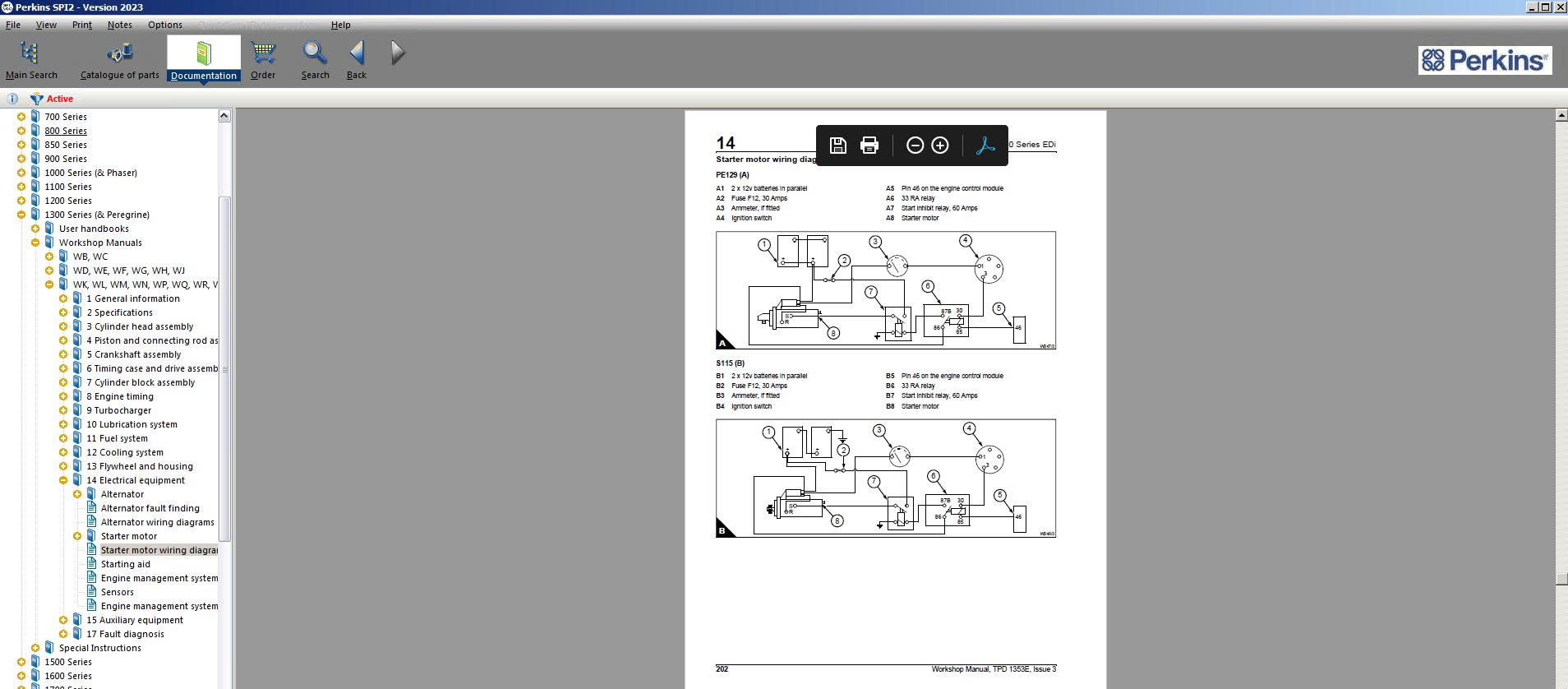 Perkins EPC SPI2 2023A Service Manual Parts Information System 9